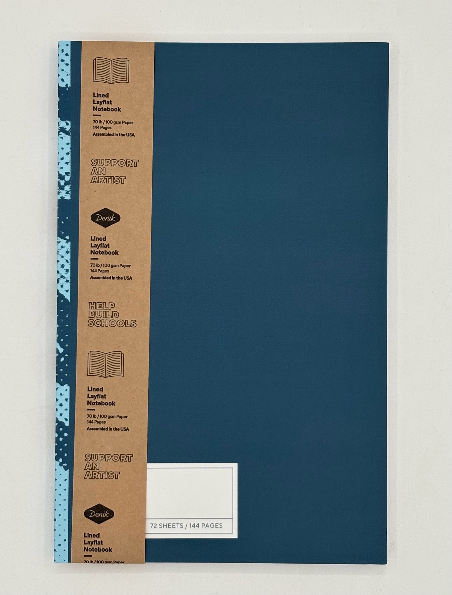 Blue Halftone Layflat Notebook