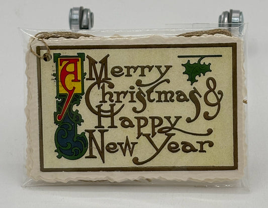 Fancy Type With Ampersand 10-Pack Christmas Tags