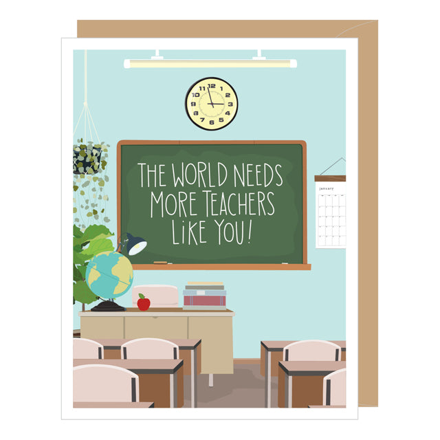 Classroom Blackboard Graduation Card