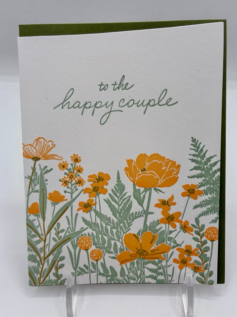 Field Of Flowers Wedding Card