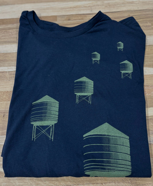 SizeX L Navy Water Tower Men's Tee