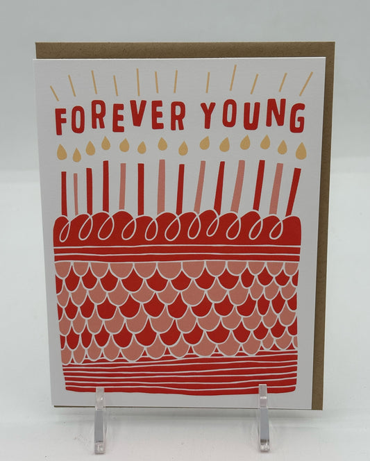 Forever Young Birthday Card