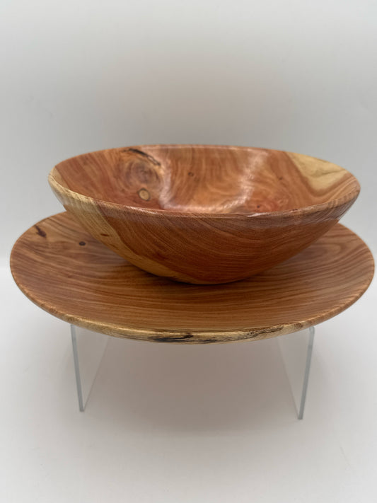 Sycamore Plate and Bowl