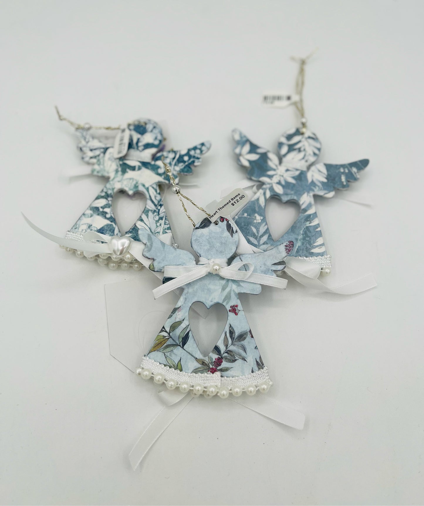 Blue Hanging Decoupage Angel