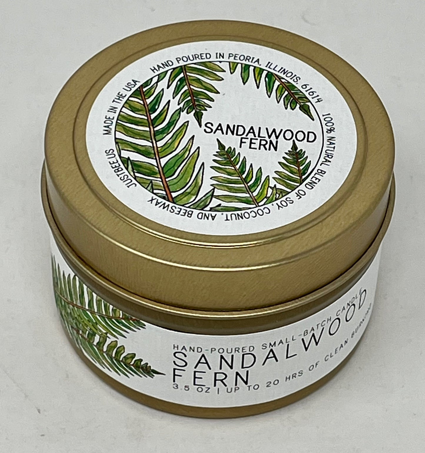 Sandalwood Fern Travel Candle