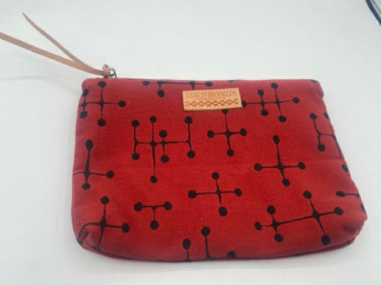 Red & Black Jacks Pouch