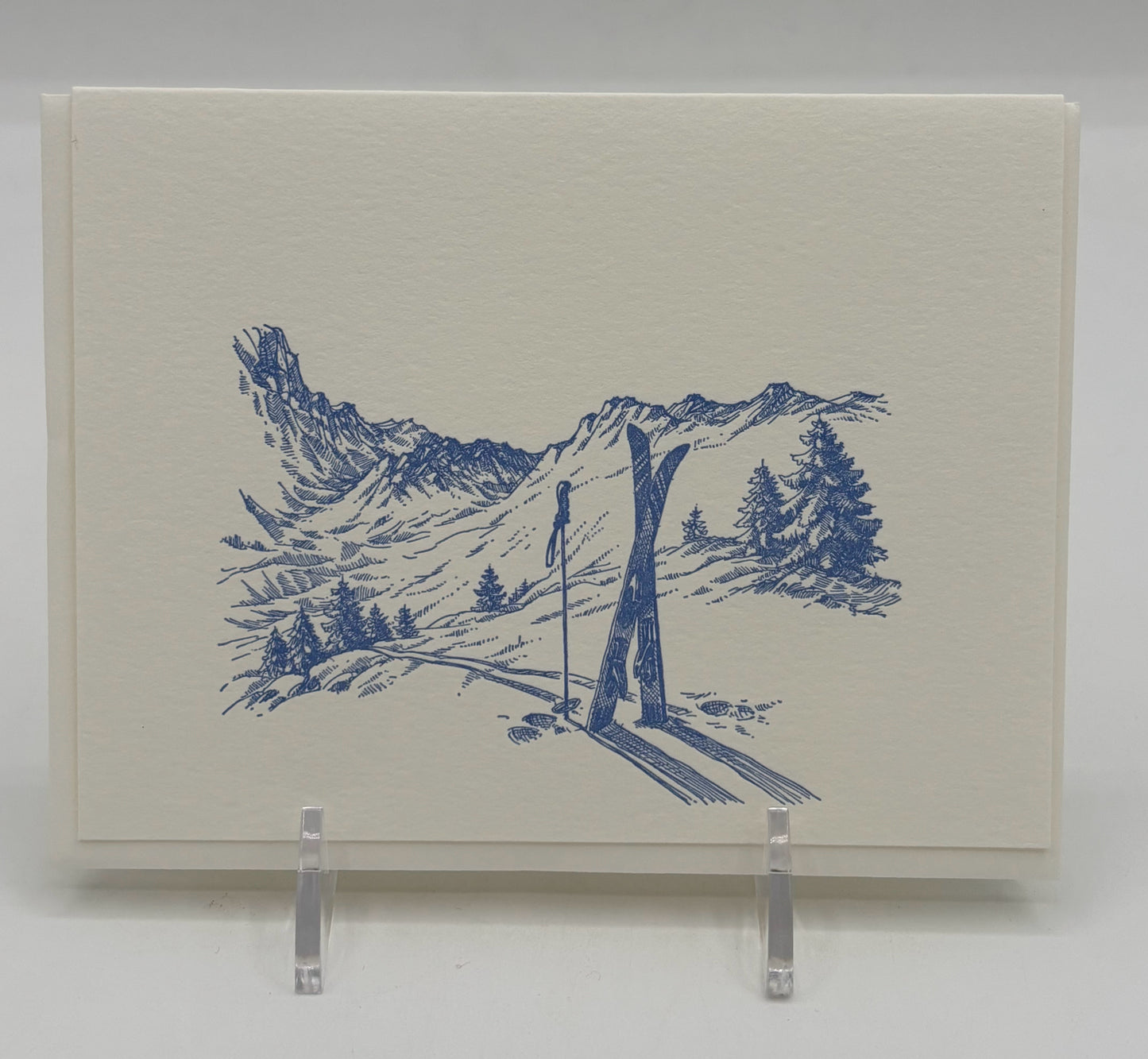 Skis in Snow Card