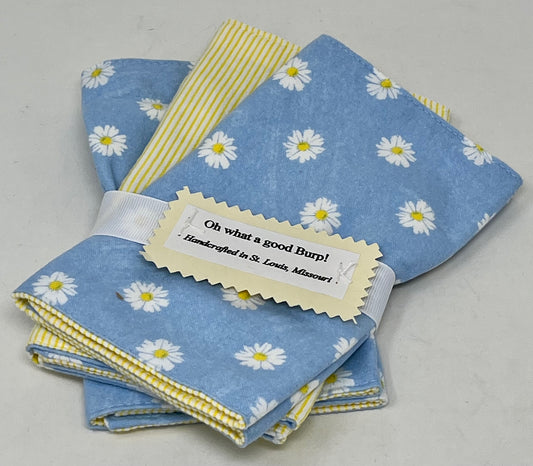 3 Piece Burb Set - Daisy w/Yellow Stripes