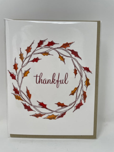 Thankful Leaves Card