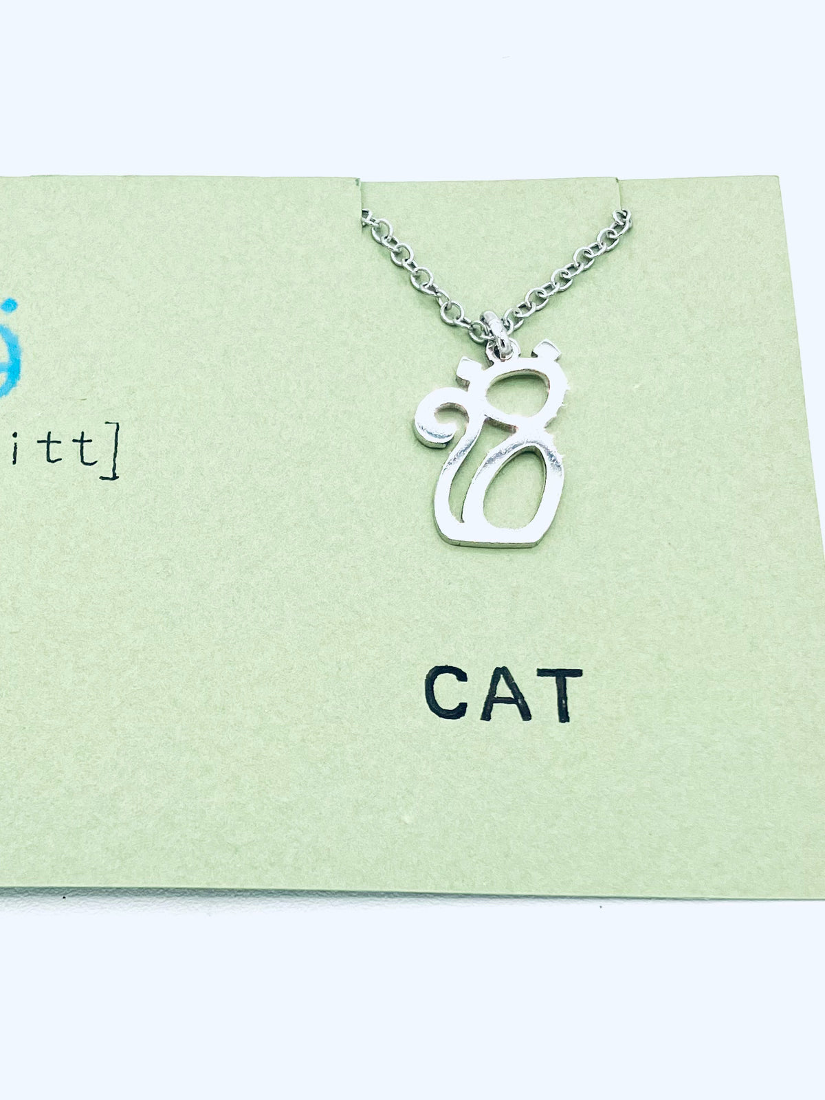 Cat in Arabic Necklace