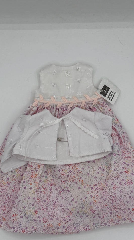 Long Little Flower Girl Dress w/Eyelet Jacket