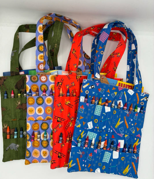 Crayon Tote With Coloring Book