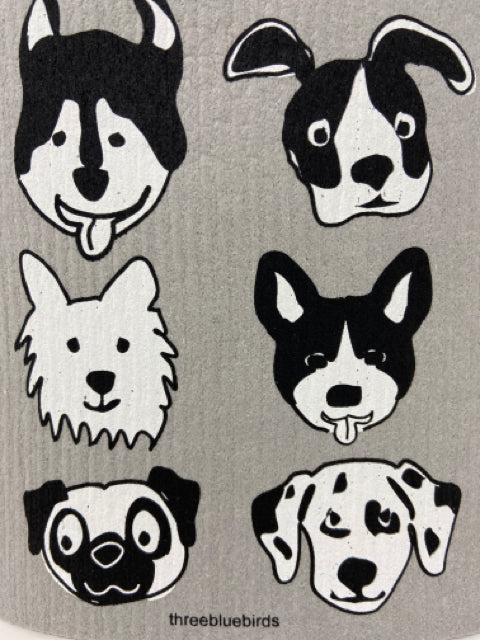 Bow Wow Dog Swedish Dishcloth