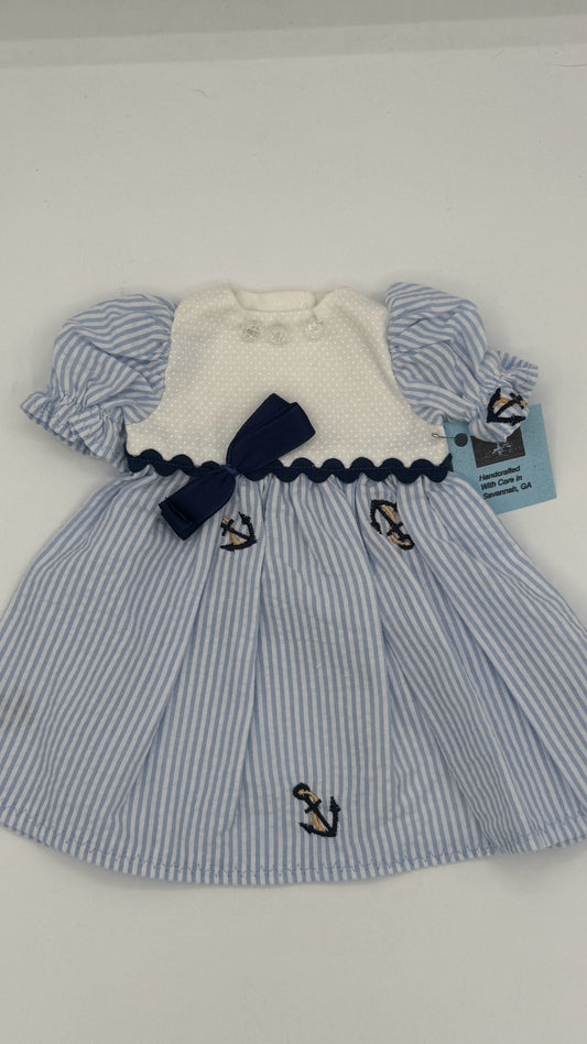 Summer Dress with Button Trim on Bodice