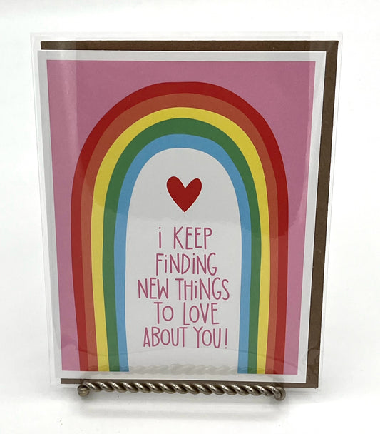 Rainbow New Things To Love Card