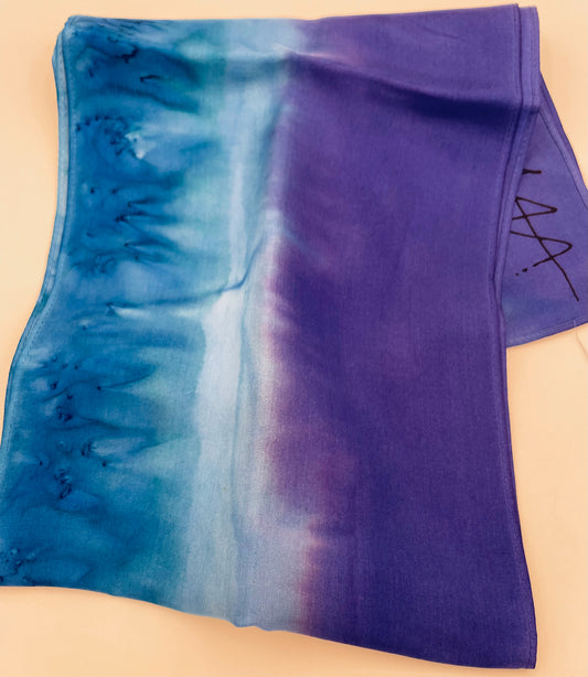 8X72 Silk Dark Blue