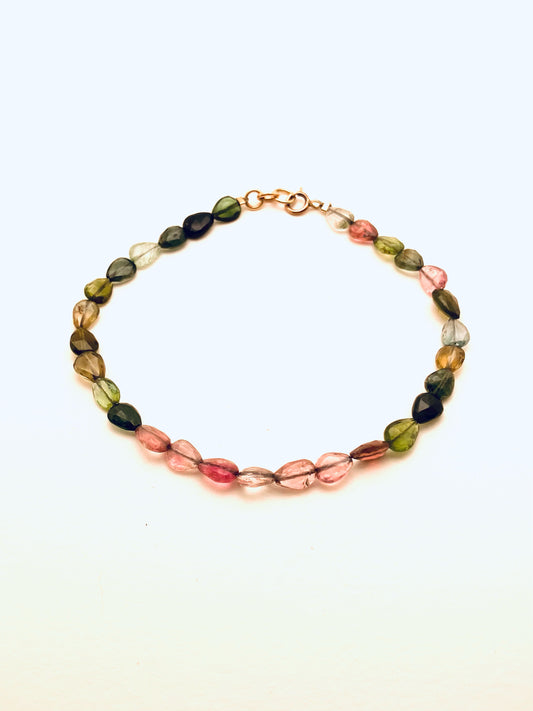 Multi Color Tourmaline Bracelet