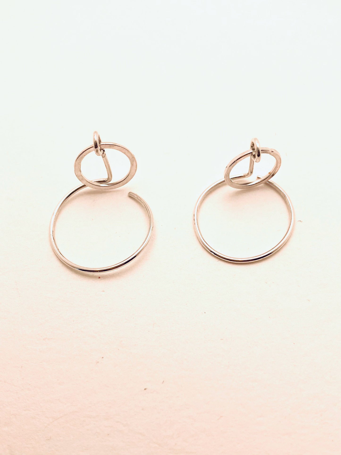 Sterling Silver Small Double Hoops
