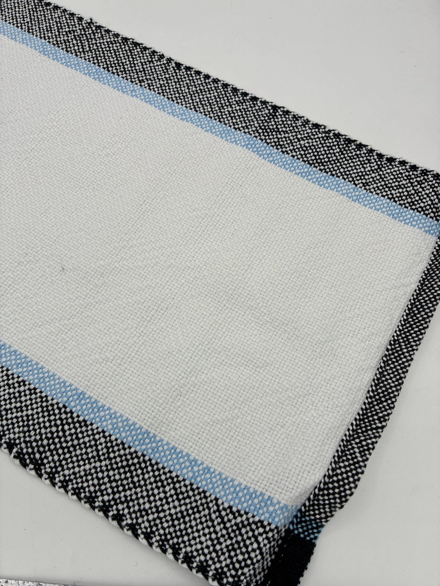 Hand Woven Center Stripe Placemats - Glacier