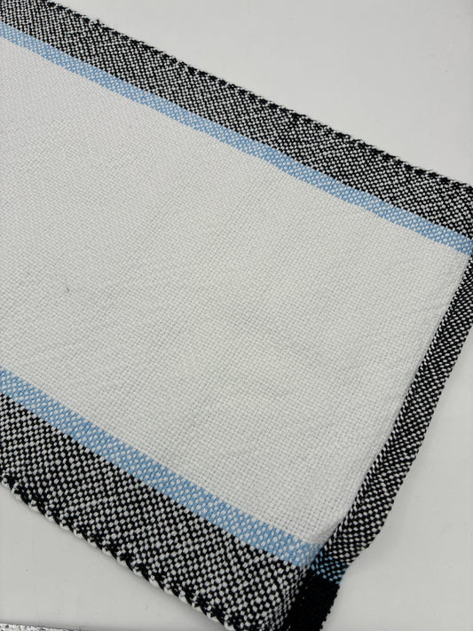Hand Woven Center Stripe Placemats - Glacier