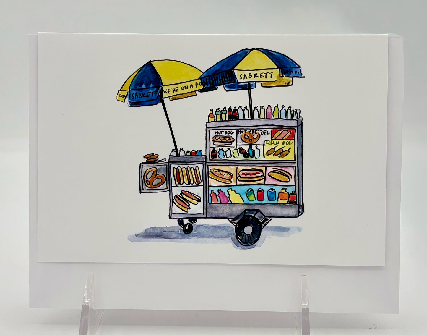 Hot Dog Cart Card