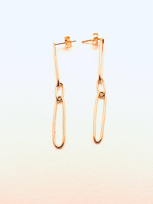 Oval Link Earrings