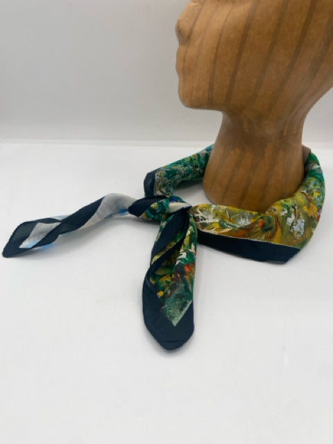 Ile Aux Fleurs near Vertheuil by Monet Silk Square, Basketweave Stripessss