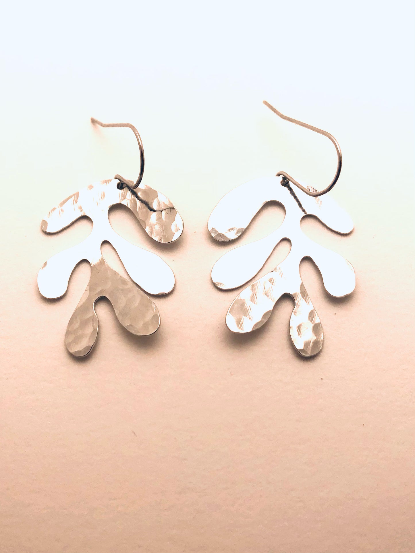 Large Matisse Leaves Short Earrings