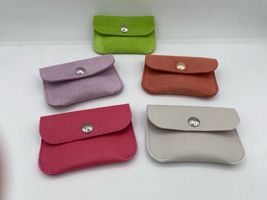 Small Suede or Leather Card Purse