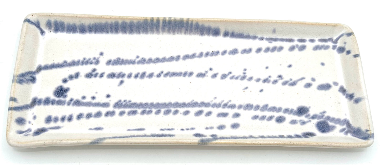 White & Navy Tray