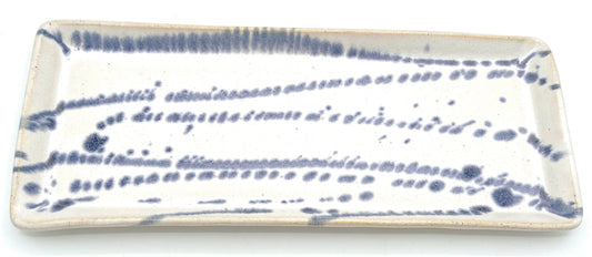 White & Navy Tray