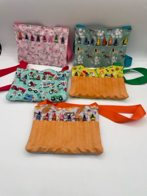 Crayon Tote With Note Pad