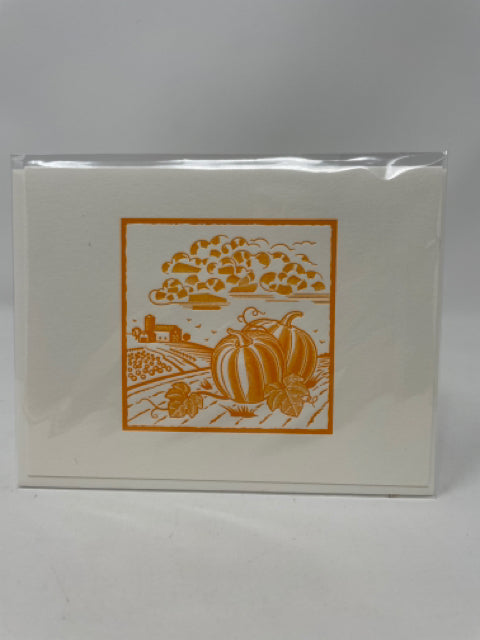 Retro Pumpkins In Field