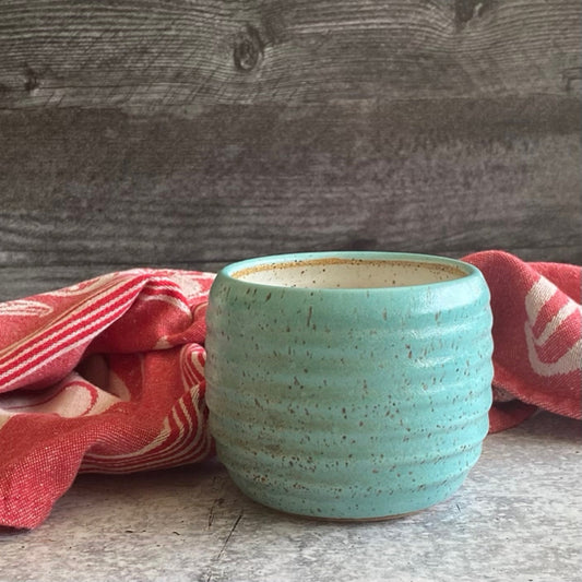 Speckled Blue Glazed Tea Bowl
