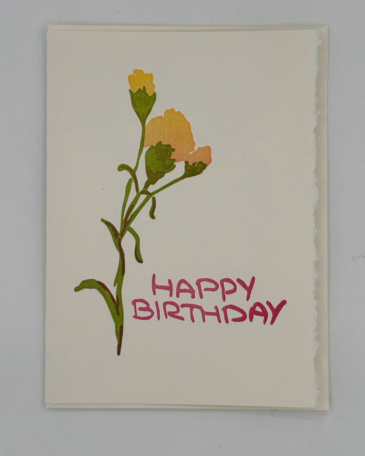 Carnation Happy Birthday Card