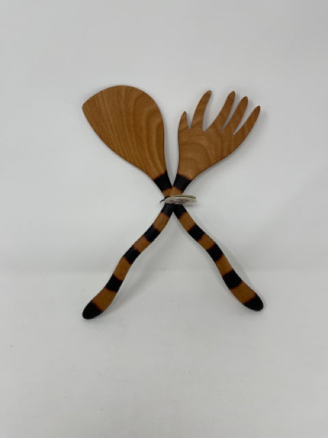 Cat-Tailed Forked Salad Servers