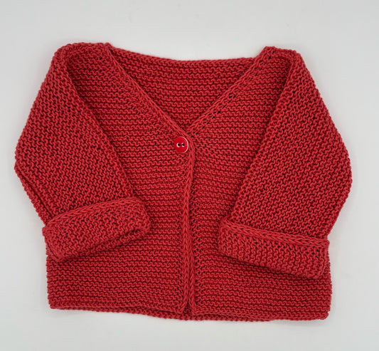 6 M Watermelon Cotton Knit Sweater