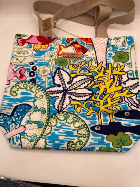 Beach Print Tote Bag