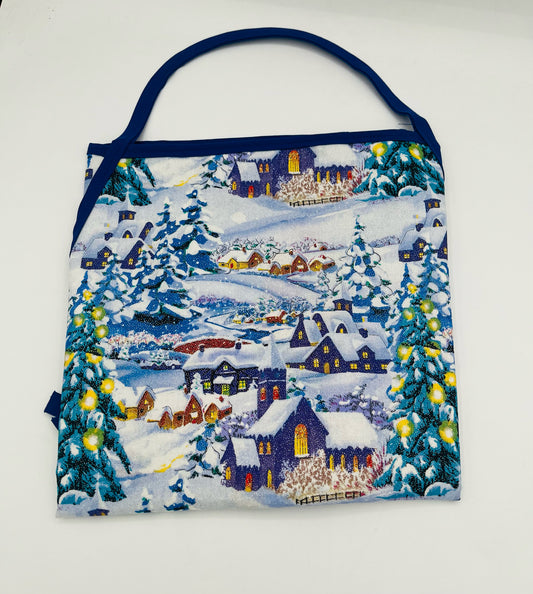 Sparkly Winter Scene Apron
