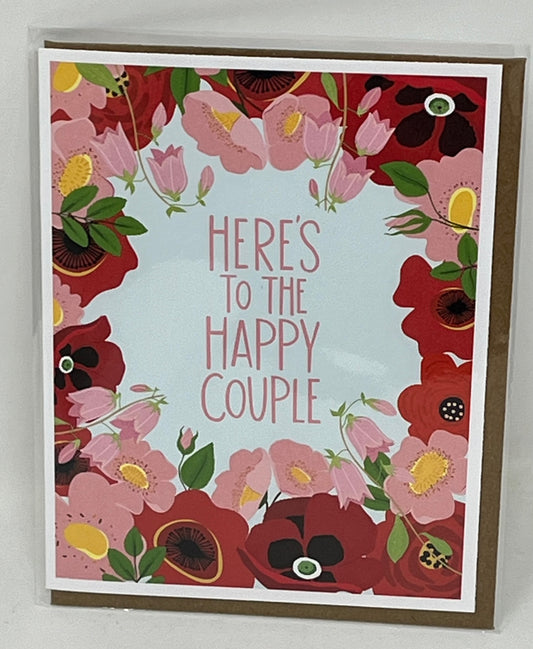 Floral Happy Couple Wedding