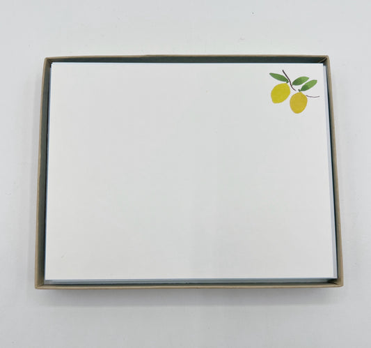 Lemon Boxed Note Cards