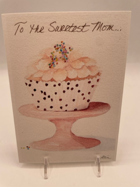 Single Cupcake Mother's Day Card