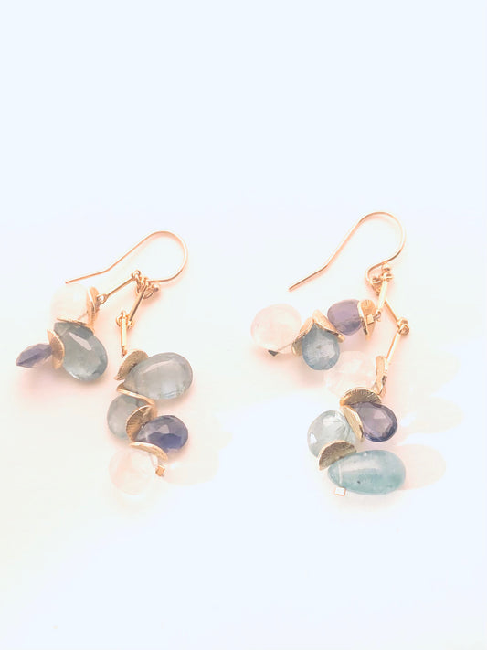 Signature Sunset Earrings, Topaz, Lilac Amethyst