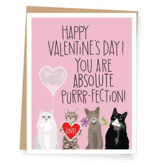 Cat Purrrfection Valentine's Cards