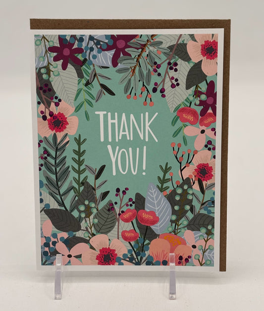 Floral Thank You Card