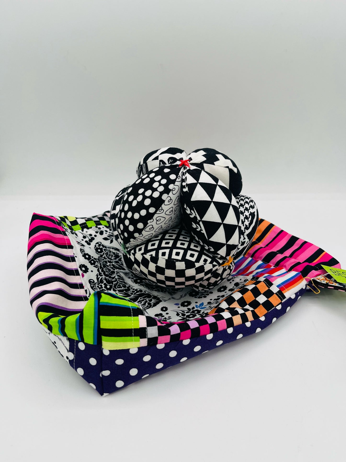 Happy Ball and Bag - Black and White