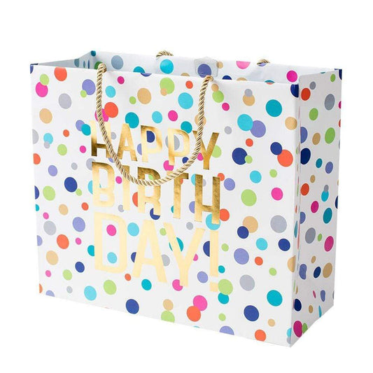 Happy Birthday Confetti Gift Bags Large