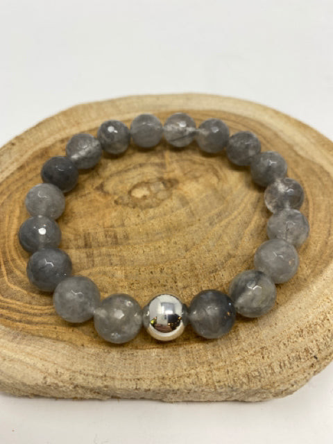 Gray Agate Bracelet