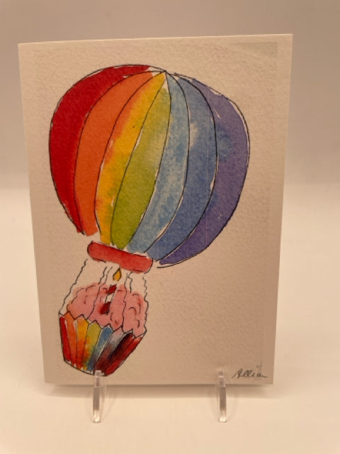 Helium Birthday Card