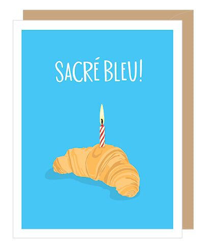 Croissant Birthday Cards